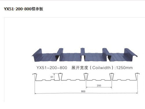 YX51-200-800 楼承板